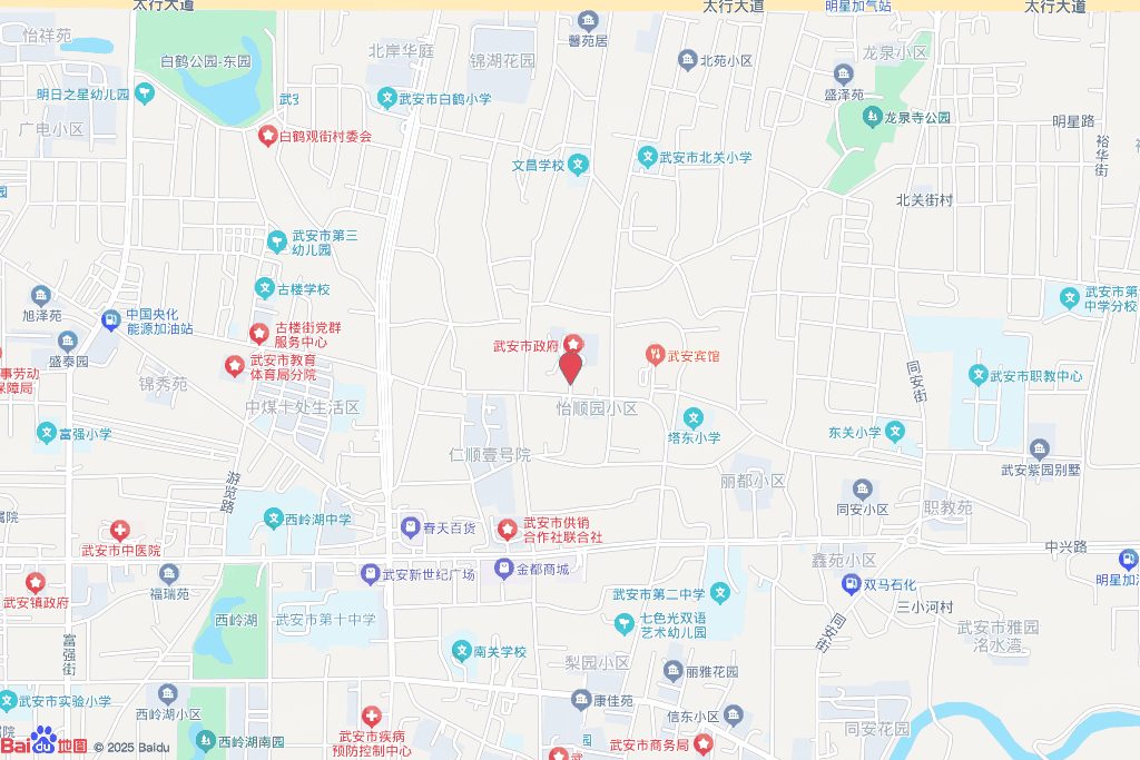 中兴路与贾庄大街交叉口西南角