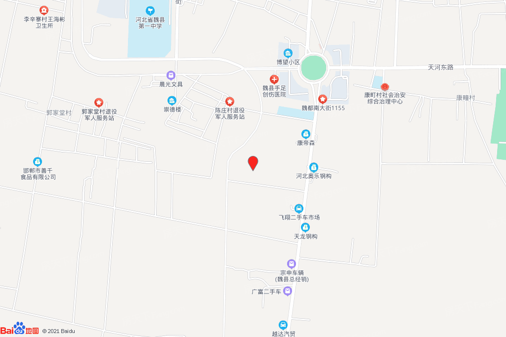 天河路以南、玉泉河东侧